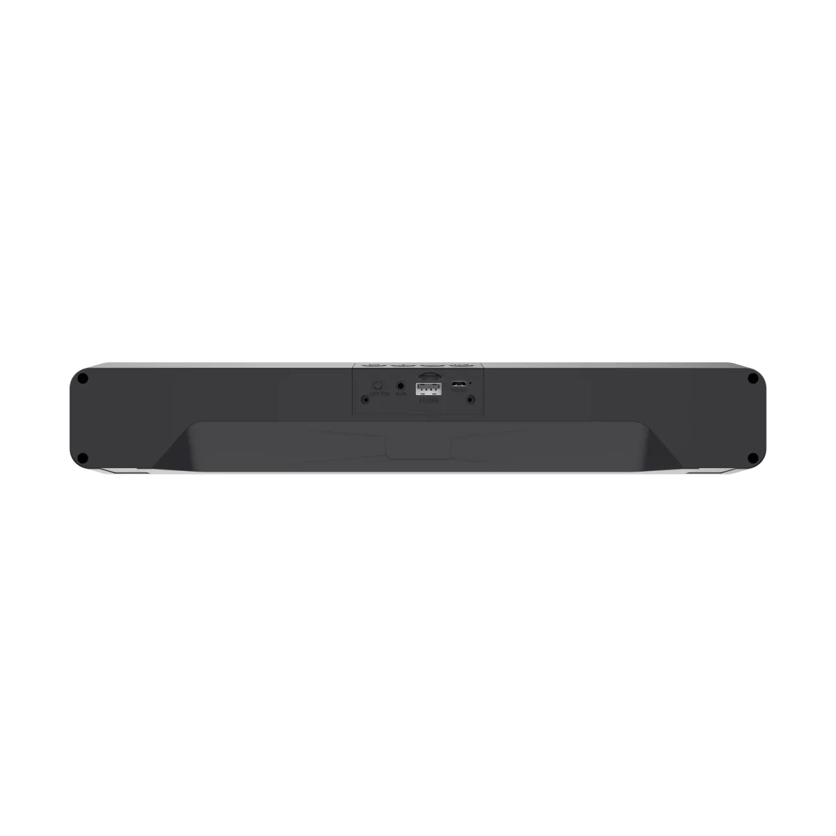 Portronics Radian 16W Bluetooth Stereo Soundbar with Multicolour LED Lights, FM Radio, Built in Mic, Aux in 3.5mm (Black)