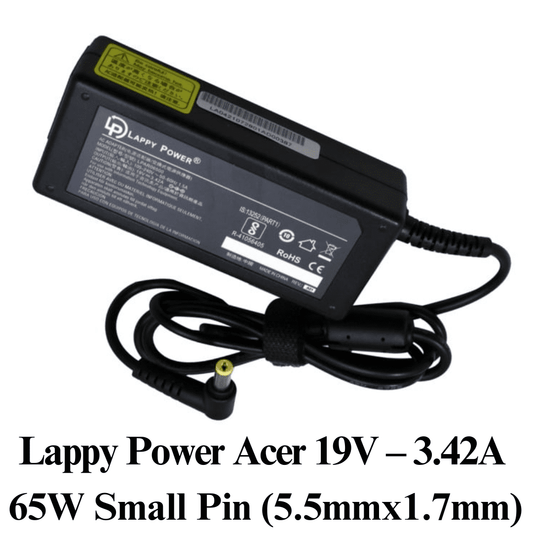 Laptop Adapter 65W 19V/3.42A Small pin For Acer Aspire Travelmate 4736 5738 5742 E1-53,E1-571 Series-Compatible