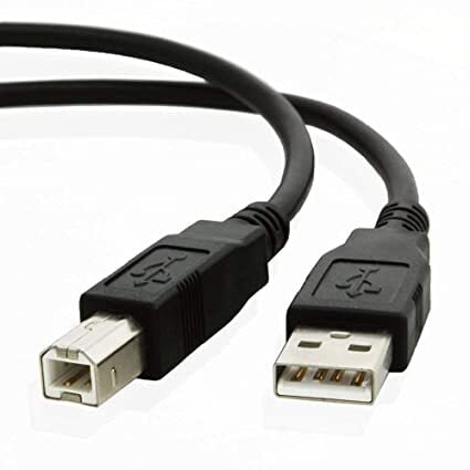 USB Printer Cable Type A-Male To B-Male Compatible with Printers Scanner 1.5 Meter