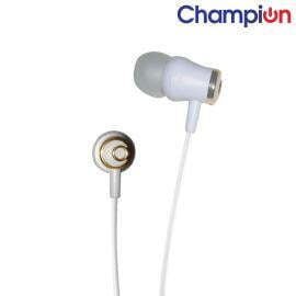 Champion CHAMP401 In-Ear Earphones with Mic Premium Sound Quality & Comfortable Fit (White)