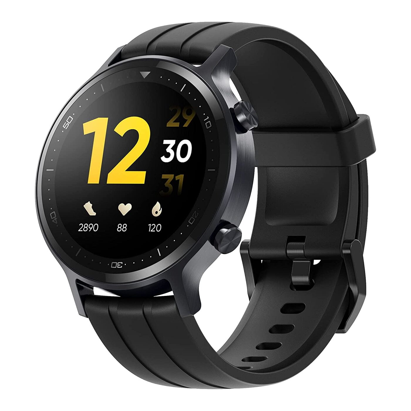 realme Smart Watch S with 3.30 cm Touchscreen, 15 Days Battery Life, SpO2 & Heart Rate Monitoring, IP68 Water Resistance (Black)