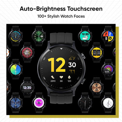 realme Smart Watch S with 3.30 cm Touchscreen, 15 Days Battery Life, SpO2 & Heart Rate Monitoring, IP68 Water Resistance (Black)