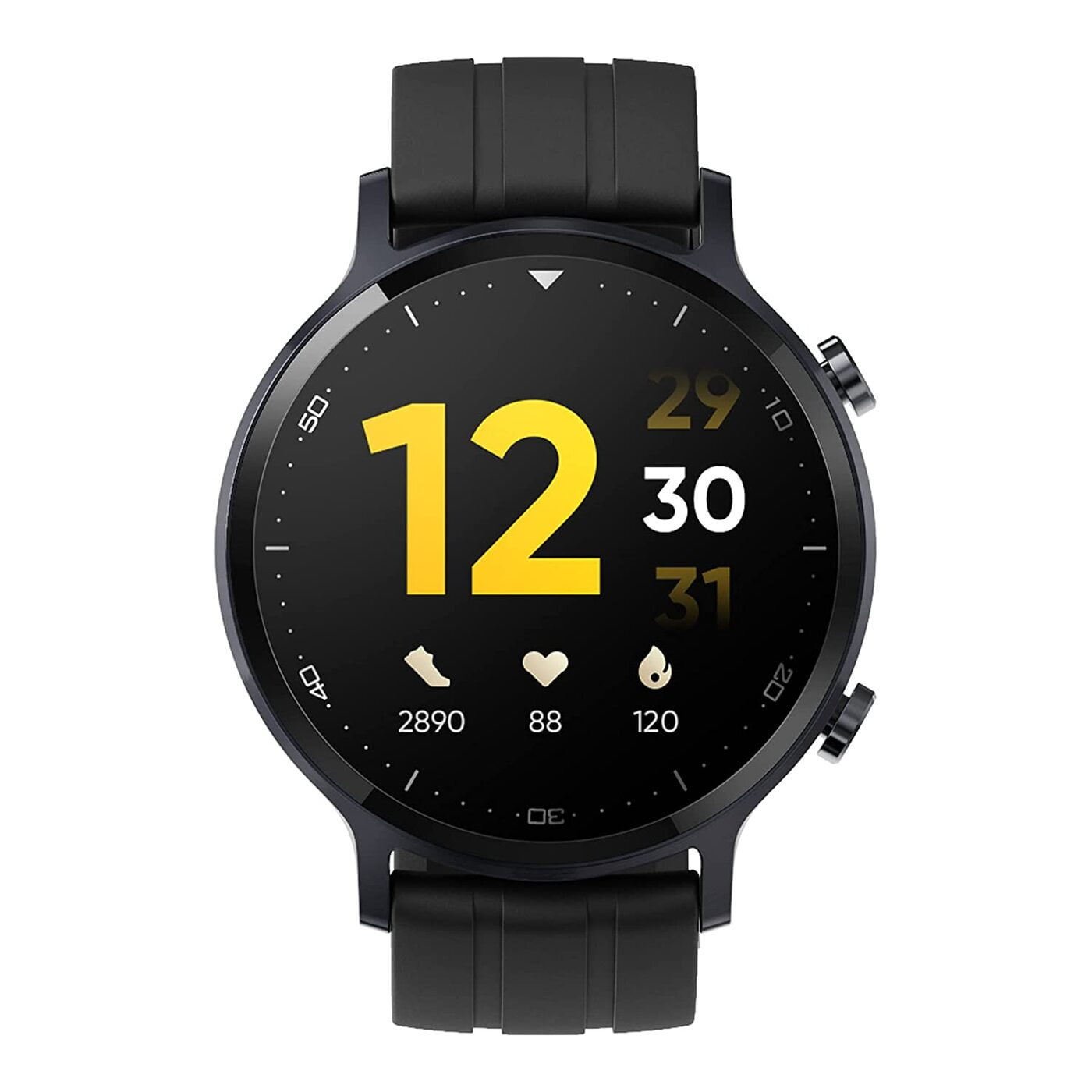 realme Smart Watch S with 3.30 cm Touchscreen, 15 Days Battery Life, SpO2 & Heart Rate Monitoring, IP68 Water Resistance (Black)