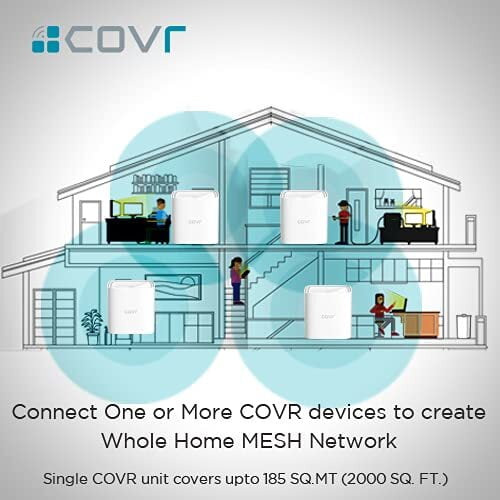 D-Link COVR 1100 AC1200 Mbps MU-MIMO Dual Band Whole Home Easy Mesh Wi-Fi Router