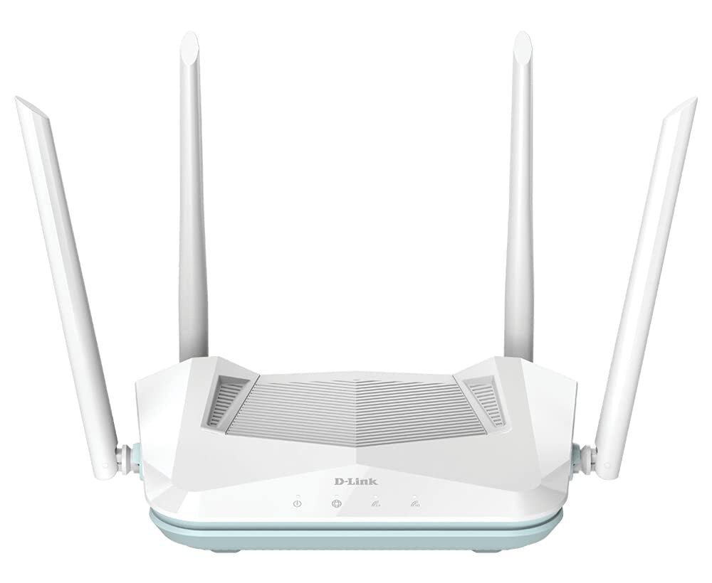 D-Link R15 AX1500 Eagle PRO AI Dual-Band Smart Router, Wi-Fi 6, 4 Gigabit Ports, 4 External Antennae, Voice Control, Parental Control