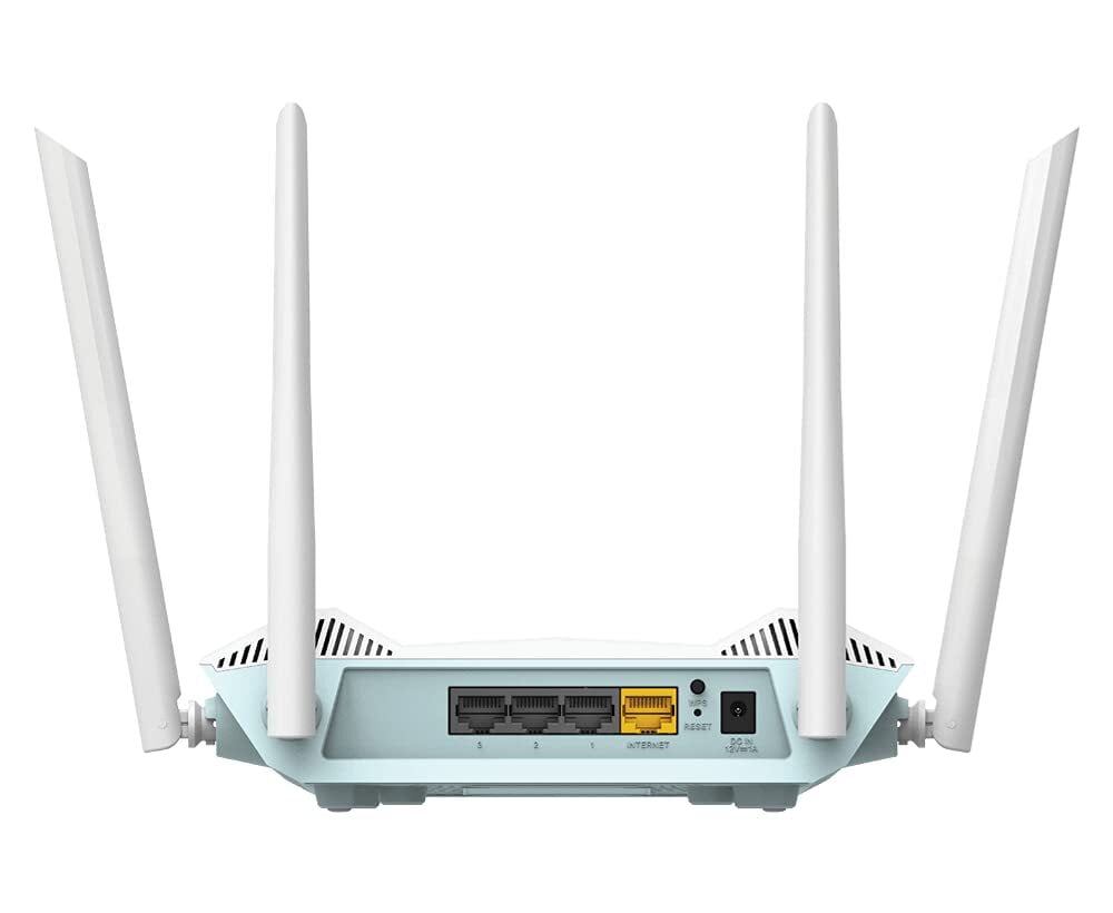 D-Link R15 AX1500 Eagle PRO AI Dual-Band Smart Router, Wi-Fi 6, 4 Gigabit Ports, 4 External Antennae, Voice Control, Parental Control