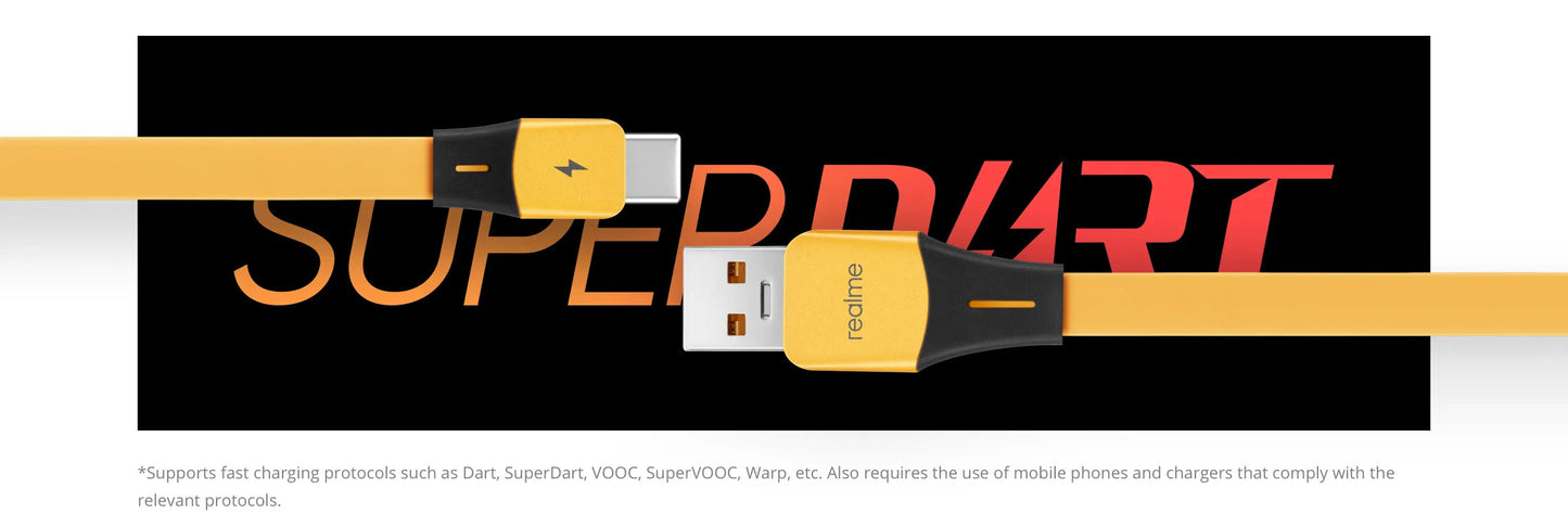 realme Type-C SuperDart Cable (Yellow)