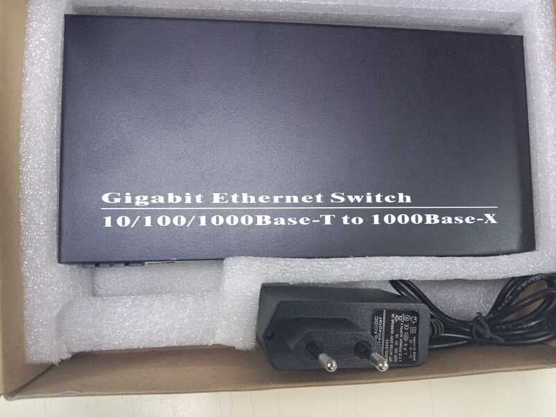 Gigabit 8 Port RJ45 Ethernet POE Switch 10/100/1000 Base-T to 1000 Base-X