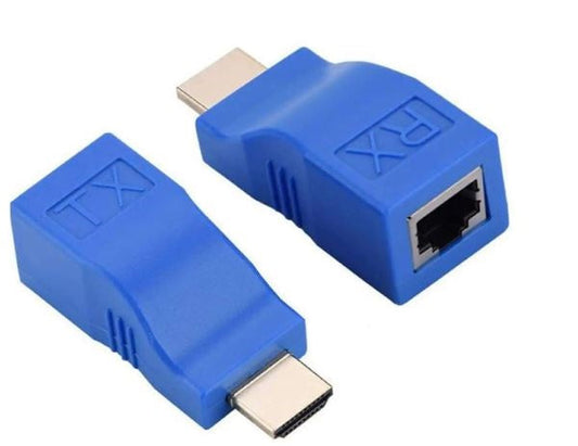 HDMI to RJ45 Network Cable Extender Converter Repeater Over Cat 5E/6 1080p up to 30M for HDTV, PS4