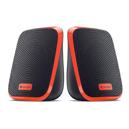 Immerse yourself in high-quality audio with Lapcare Twiny 2.0 Computer Speaker in Orange (LUS-204). These sleek and stylish speakers deliver powerful sound with rich bass, perfect for enhancing