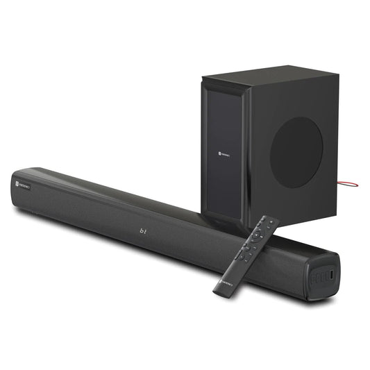 Portronics Pure Sound 101 Soundbar with Wired Woofer 120W 2.1 Channel I Bluetooth V5.0