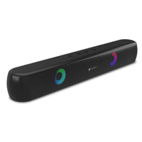 Portronics Decibel 21 10W Wireless Bluetooth Soundbar with LED Lights, TWS Function, Built-in Mic (Black)