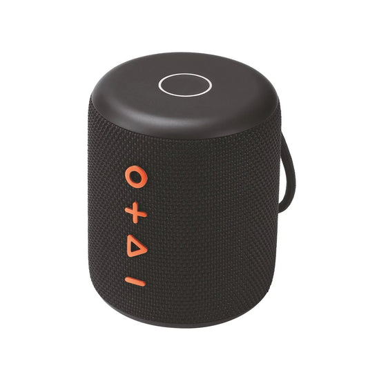 Portronics SoundDrum Plus 15W POR-1040 Bluetooth 5.0 Portable Stereo Speaker With in-Built Mic, 3.5mm Aux, 2500mAh Battery (Black)