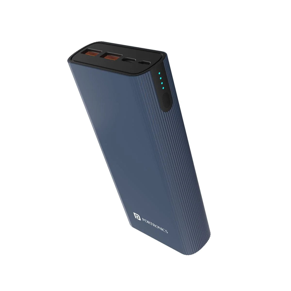 Portronics Power 45 20000mAh Power Bank for Laptop/Mobile with 45W Fast Charging, Dual Input(Type C + Micro USB) & Triple Output
