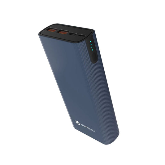 Portronics Power 45 20000mAh Power Bank for Laptop/Mobile with 45W Fast Charging, Dual Input(Type C + Micro USB) & Triple Output