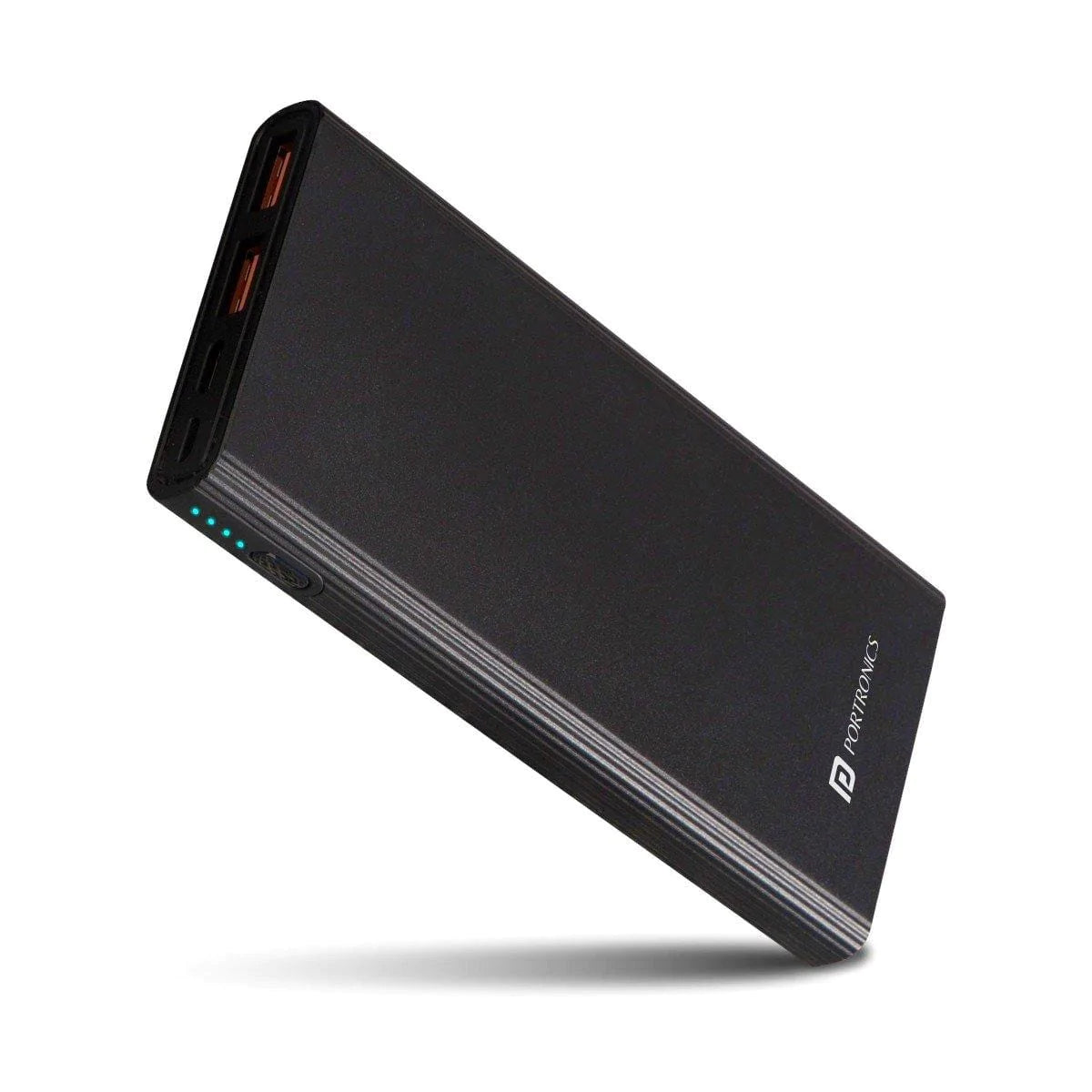 Portronics Power M 10K 10000 mAh Metal Housing Power Bank with Dual Input (Type C + Micro USB) & Triple Output