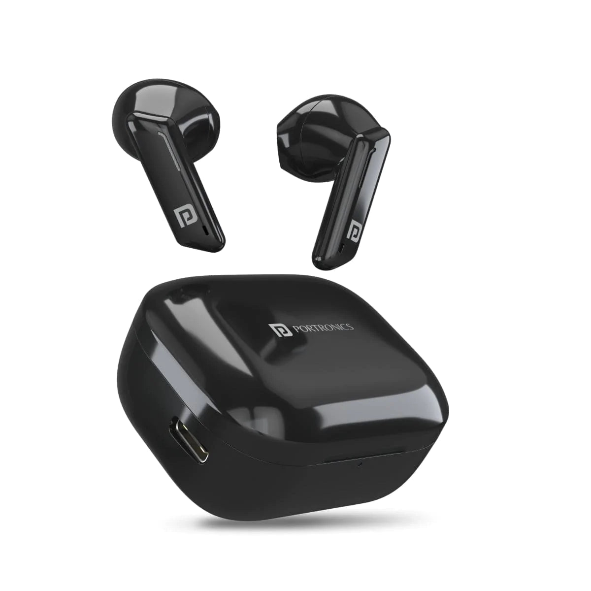 Portronics Harmonics Twins 11 Smart TWS Bluetooth 5.1 Earbuds with Long Playtime & Type C Charging