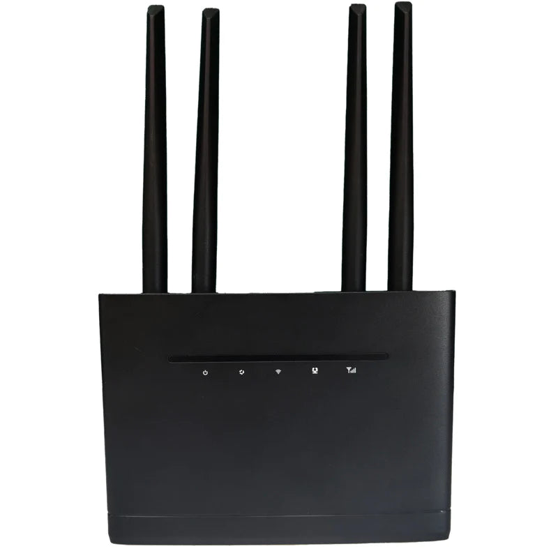 Lapcare 4G Sim 4 antena Wifi Router W123 (Black)