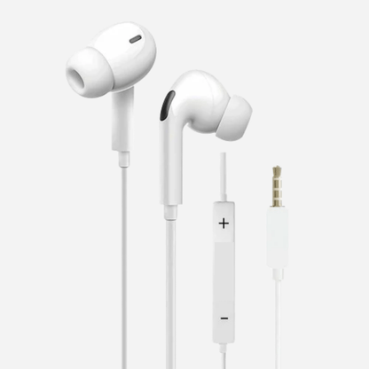 Champion Wired Earphone For Android and IOS (White)