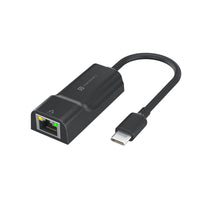 Portronics Mport 45C Type-C Ethernet LAN Adapter Type-C to LAN RJ 45 with 1000 Mbps, Fast Speed (Black)