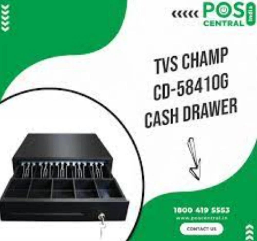 TVS CHAMP CD-58410G Cash Drawer (Black)