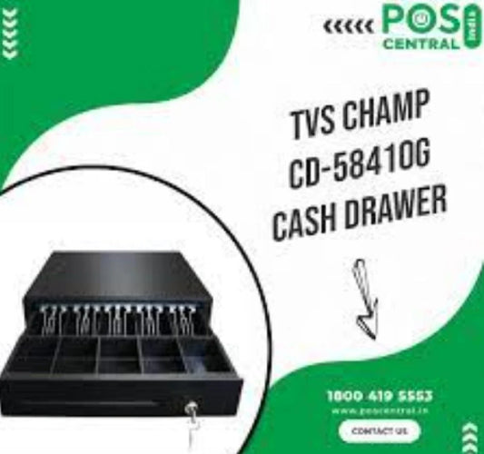 TVS CHAMP CD-58410G Cash Drawer (Black)