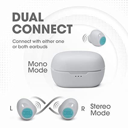 JBL C115 True Wireless Earbuds with Mic, Jumbo 21 Hours Playtime with Quick Charge-Mint