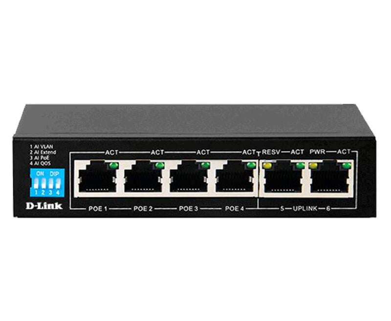 D-Link Unmanaged PoE Switch DES-F1006P-E