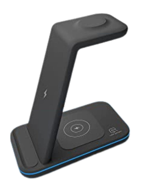 Wireless Charger Foldable for Apple Devices, 3 in 1 Fast Charging Station/Stand Compatible for iPhone 13/12/Pro Max