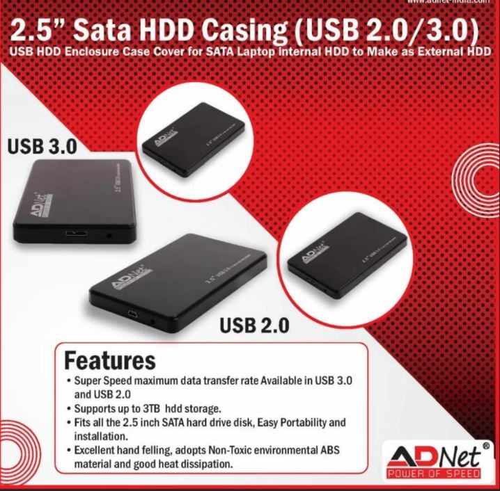SATA to USB 3.0 External Hard Drive 6.35 cm (2.5 inch) Enclosure