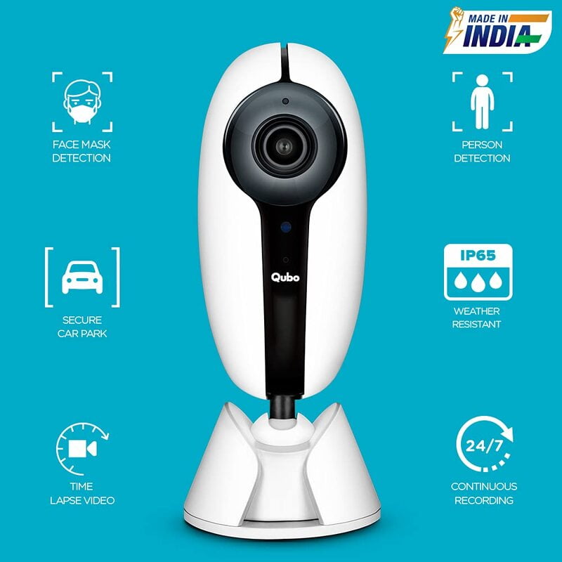 Qubo HCM01 Smart Outdoor Security Wi-Fi Camera with Face Mask Detection