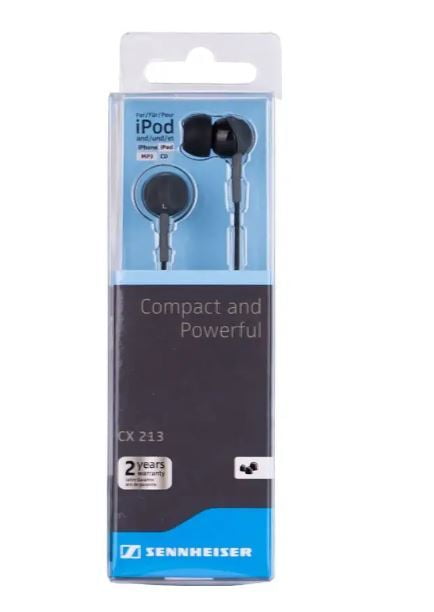 Sennheiser CX213 Wired in Ear Earphone Without Mic (Black)