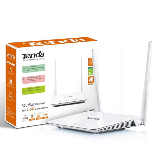 TENDA D303 Wireless N300 ADSL2+/3G Modem Router