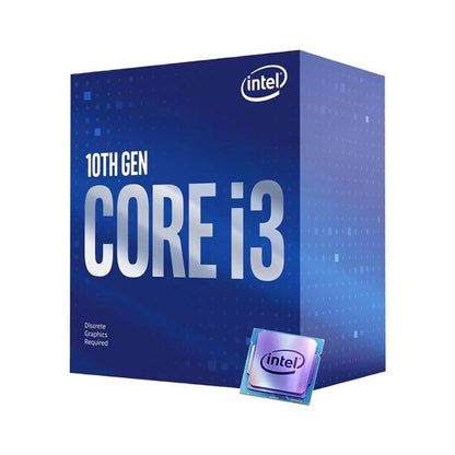 Intel Core i3-10100F 10th Generation LGA1200 Desktop Processor 4, 4 Cores 8 Threads up to 4.30GHz 6MB Cache