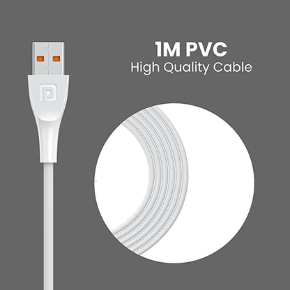 Portronics Konnect Spydr 3 Multifunctional Fast Charging Cable (Type C + Micro USB + 8 Pin) with 3.0A Total Output