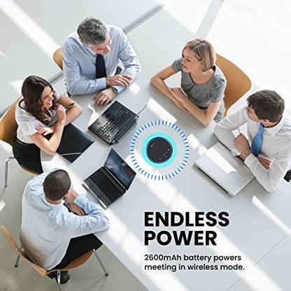 Portronics Talk One Noise Cancellation Conference Speaker with 5M Microphone Coverage 360Ã‚Â° Voice