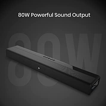 Portronics Sound Slick III 80 Watt Wireless Bluetooth Soundbar with Crisp & Clear Sound
