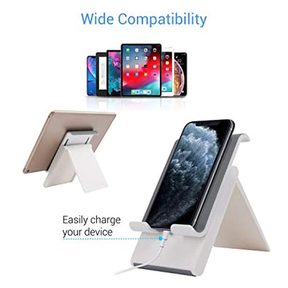 Portronics Paddie Portable and Foldable Mobile & Tablet Holder with Adjustable Height, Sleek