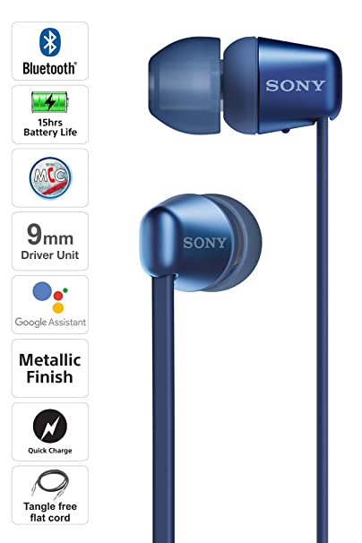 Sony WI-C310 Wireless In Ear Headphone with Mic