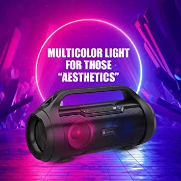 Portronics Dash 11 40W Bluetooth Speaker with Multi Colour LED Light, in-Built FM, TWS, Aux-in Slot