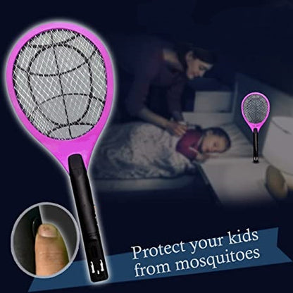 Champion Rechargeable Electric Mosquito Racket Bat - Indoor & Outdoor Insect Killer (Multicolor)