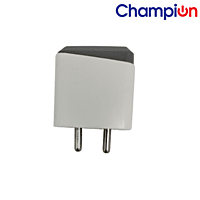 Champion 2.4 Amp 12.5W Charger Single USB Port Adapter (White)