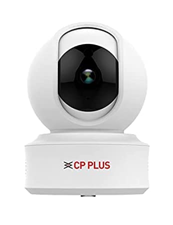CP PLUS E25A Full HD Wi-Fi PT Camera with 360 degree View, 2-Way Talk & Night Vision Security Camera (White)