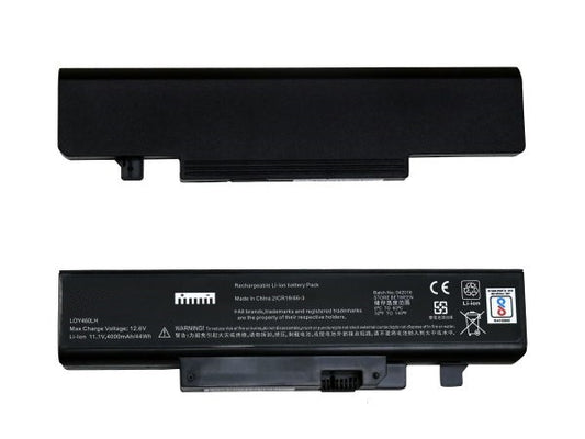 Lappy Power Laptop Battery For Lenovo Y460 IdeaPad Y460A, Y560A, Y560 Laptops , 11.1V 6 Cells 4400mAh Compatible