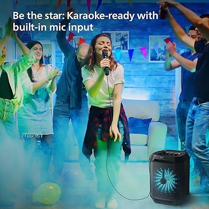 Philips TAX2208 Bluetooth Party Speaker, 30W, Black