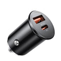 Champion 45W PD QC 3.0 Car Charger with Dual Port -Type C and USB ,Fast Charging Compatible with iPhones, Android Smartphones & Tablets (Black)