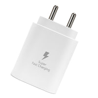 Samsung Original 25W Single Port, Type C Fast Charger (Cable not Included)
