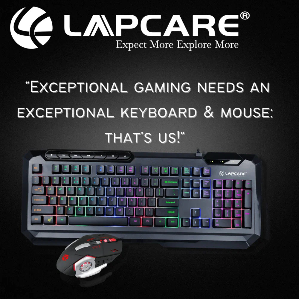 Lapcare Champ LGC-003 RGB Rainbow Gaming Combo(LGC-003)