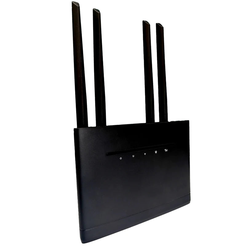 Lapcare 4G Sim 4 antena Wifi Router W123 (Black)
