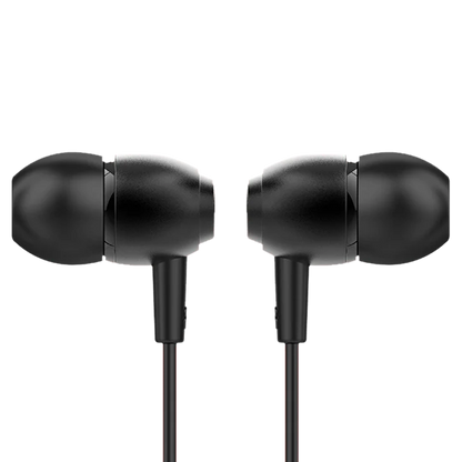 boAt BassHeads 162 with HD Sound, in-line mic, Dual Tone Secure Braided Cable & 3.5mm Angled Jack Wired Earphones (Black)